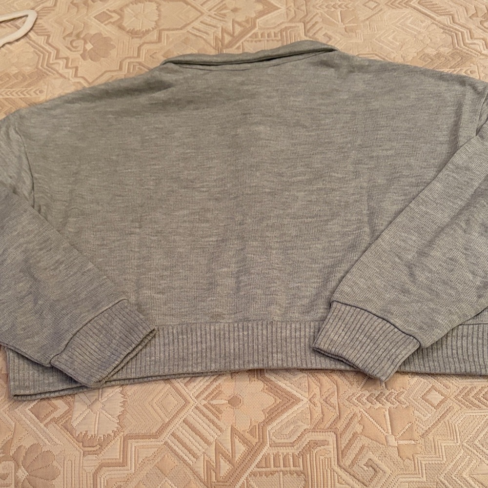 H&M Light Gray Melange Cardigan with Collar/NWT/XL - Picture 10 of 12
